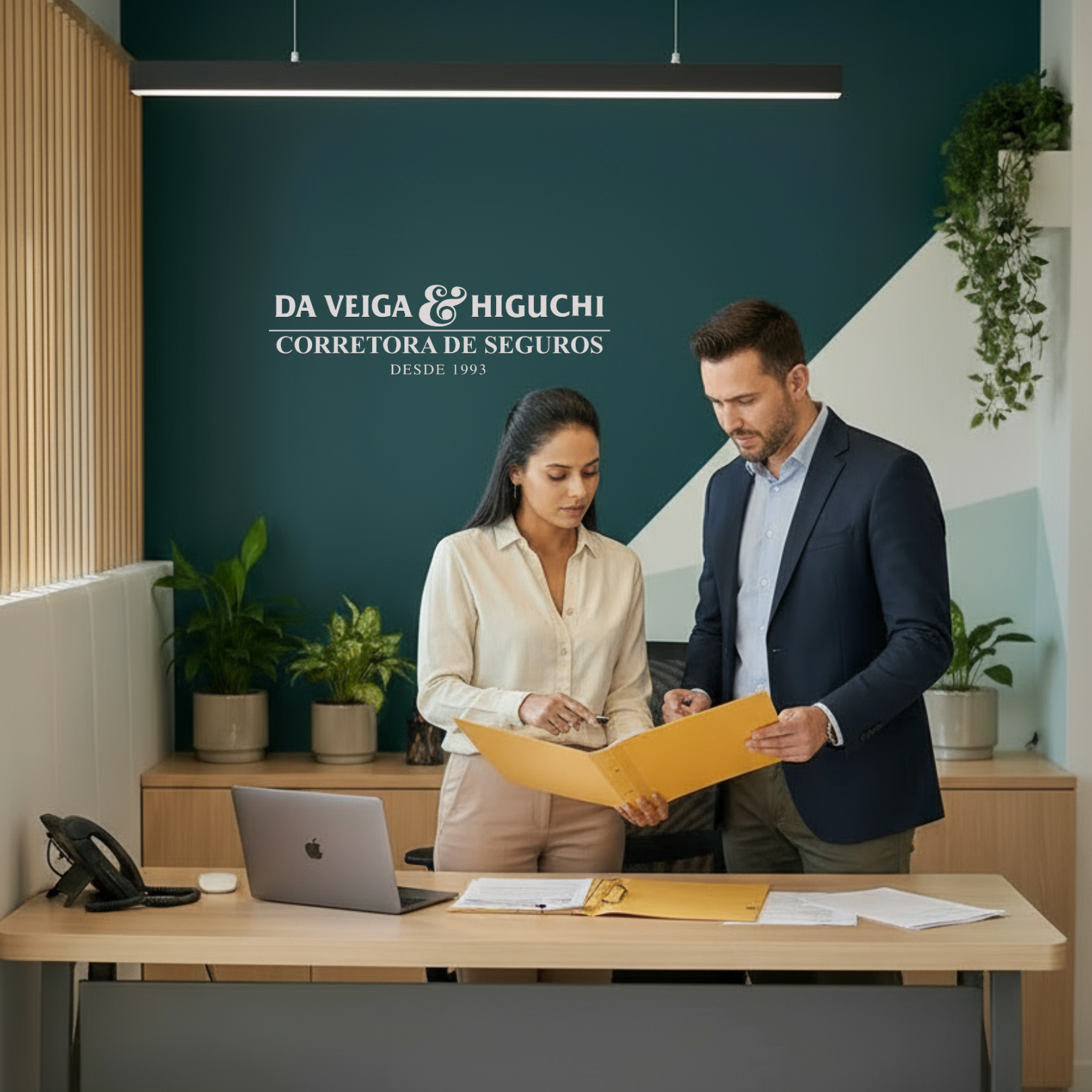 Capa institucional Da Veiga & Higuchi Corretora de Seguros